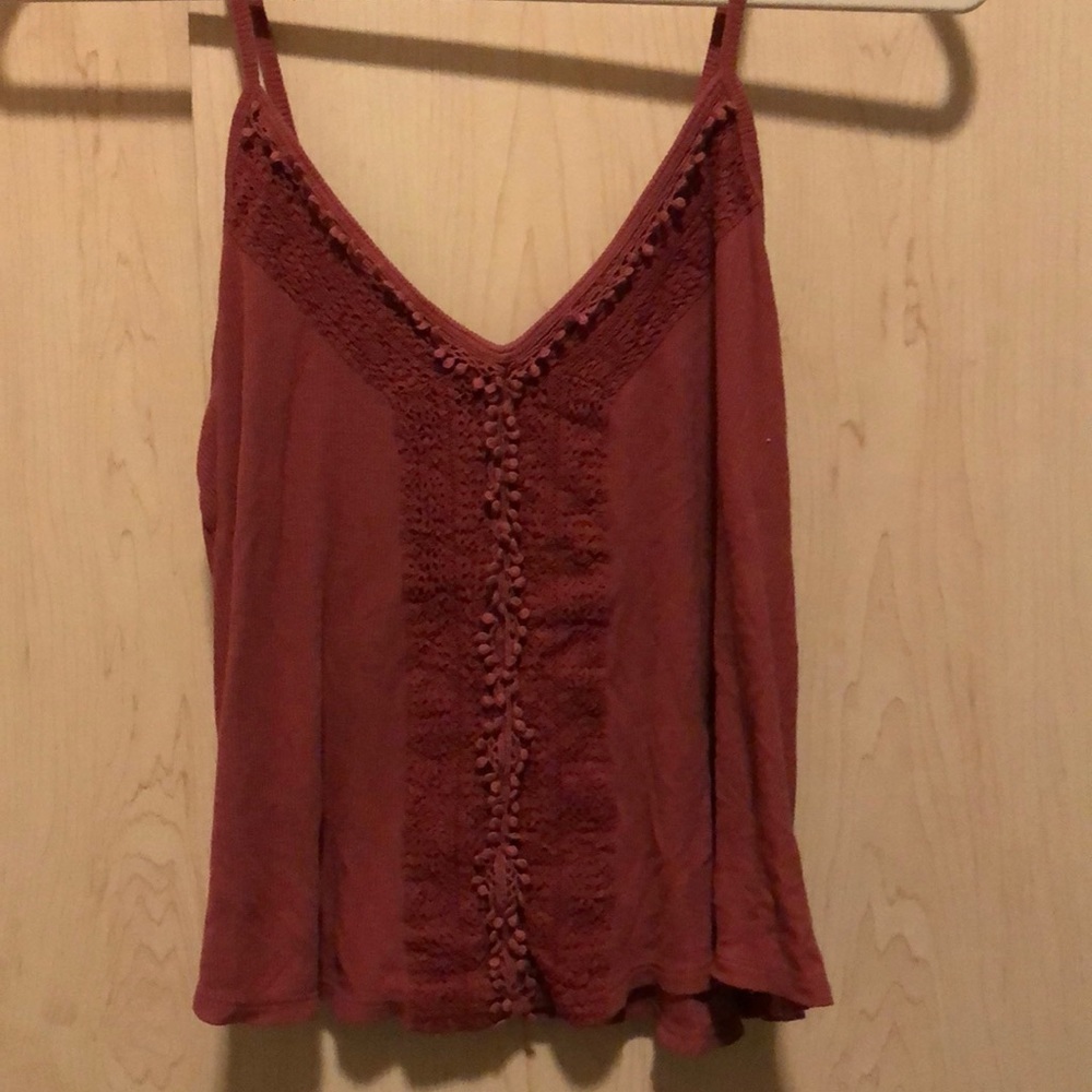 Spaghetti strapped tank top